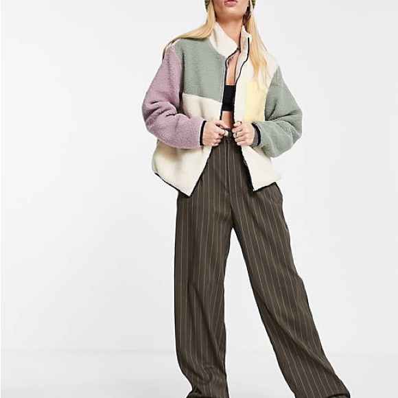 Teddy Colorblock Jacket - Picture 2 of 4